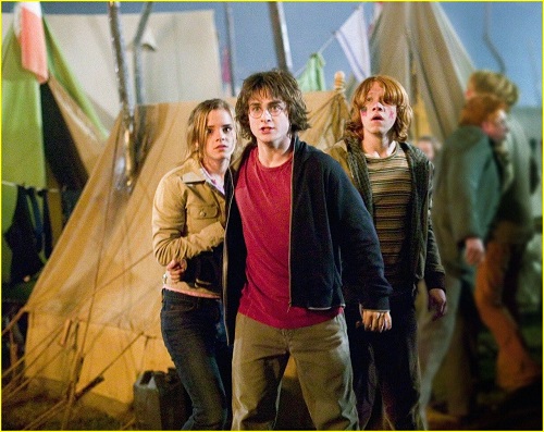 Aparecen Harry Potter y sus amigos Ron y Hermione en el mundial de quidditch